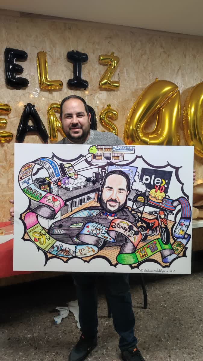 Entrega d'una caricatura personalitzada